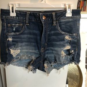American Eagle Hi-Rise Shortie Shorts